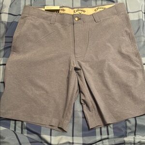 Callaway Men's Classic Gray Flat Front Shorts size 32